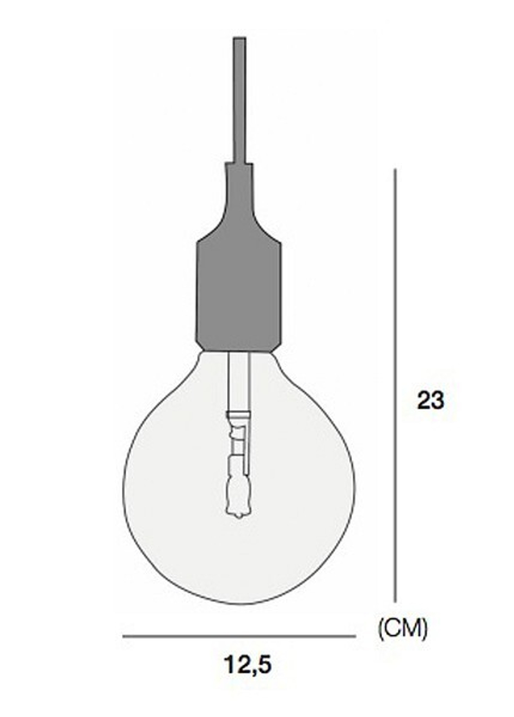 Подвесной светильник Imperiumloft Muuto E27 40.036