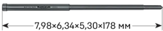 Корончатое сверло Karnasch 12х30 мм, GOLD-LINE, Weldon 19, арт. 20.1260U-012
