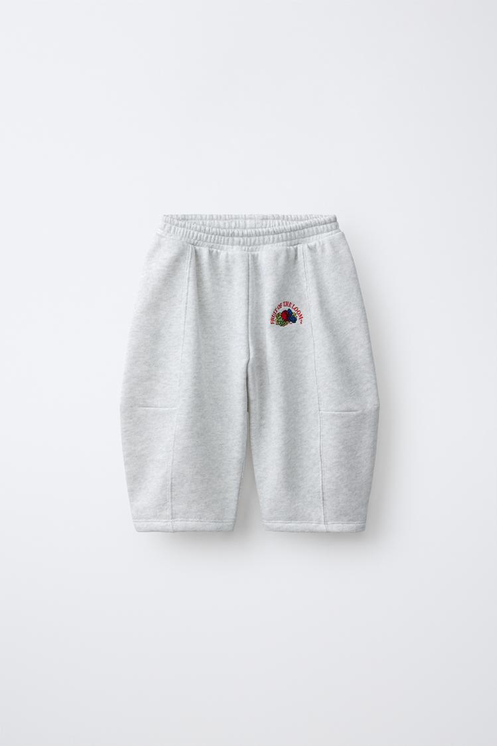 ZARA - FRUIT OF THE LOOM™ БРЮКИ С ВЫШИВКОЙ, СВЕТЛО-СЕРЫЙ