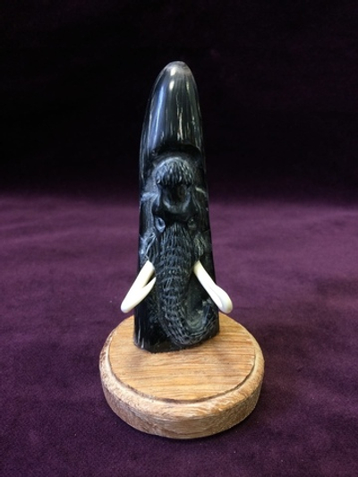 Экран "Мамонт", рог коровы, цевка