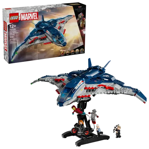 Конструктор LEGO Marvel 76325 Квинджет Мстители: Эра Альтрона