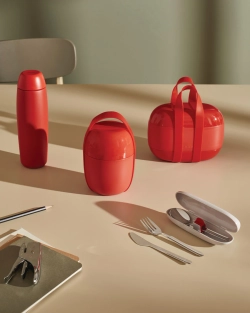 Alessi Ланчбокс 1,25л серый SA02G