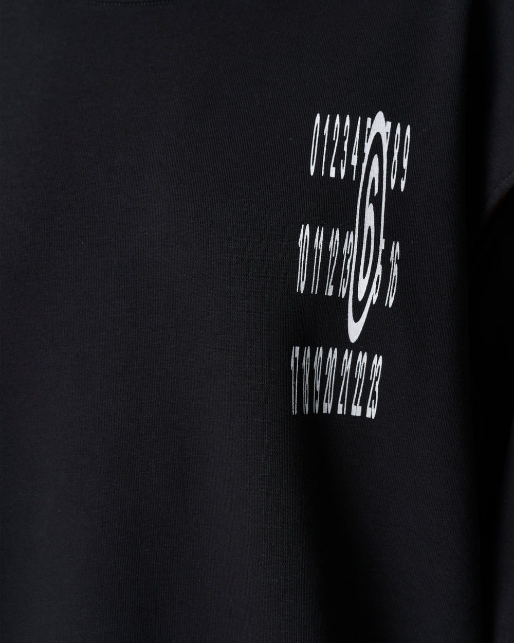 MM6 MAISON MARGIELA СВИТШОТ-ТРАНСФОРМЕР ЖЕНСКИЙ С ЛОГОТИПОМ БРЕНДА ЧЕРНЫЙ