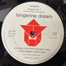 Винтажная виниловая пластинка LP Tangerine Dream Tangram (Japan 1980) (Obi)