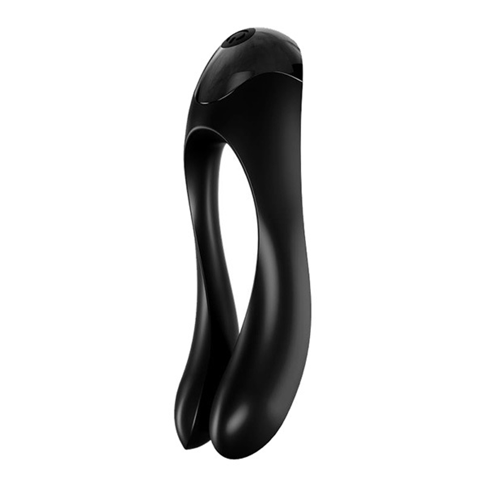 Черный универсальный унисекс вибростимулятор Satisfyer Candy Cane