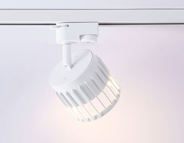 Трековый однофазный светильник со сменной лампой 1*GX53 GL5348 WH белый Track System Ambrella