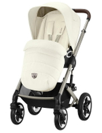 Коляска Cybex Talos S Lux TPE complete Aton S2 Hibiscus Red Base One 4 в 1 Seashell Beige с дождевиками