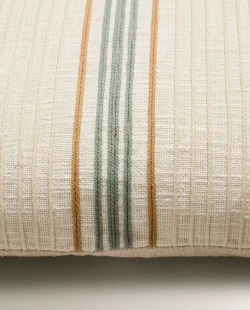 ZARA HOME НАВОЛОЧКА ДЛЯ ДЕКОРАТИВНОЙ ПОДУШКИ В ПОЛОСКУ, ЭКРЮ