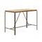 Барный стол Salguer 140x70х96 см, массив акации, коричневая сталь