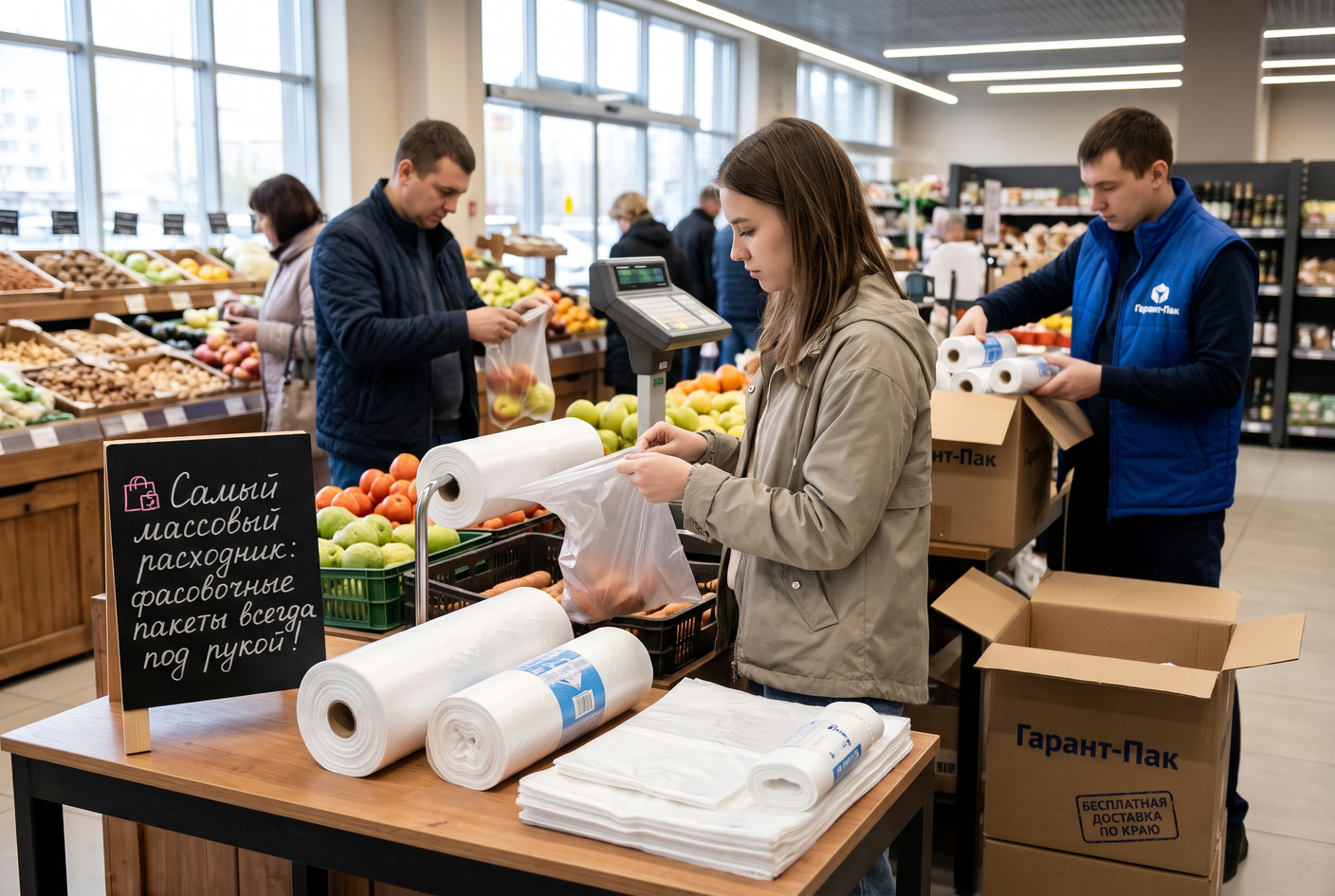 🛍 Самый массовый расходник: фасовочные пакеты всегда под рукой!