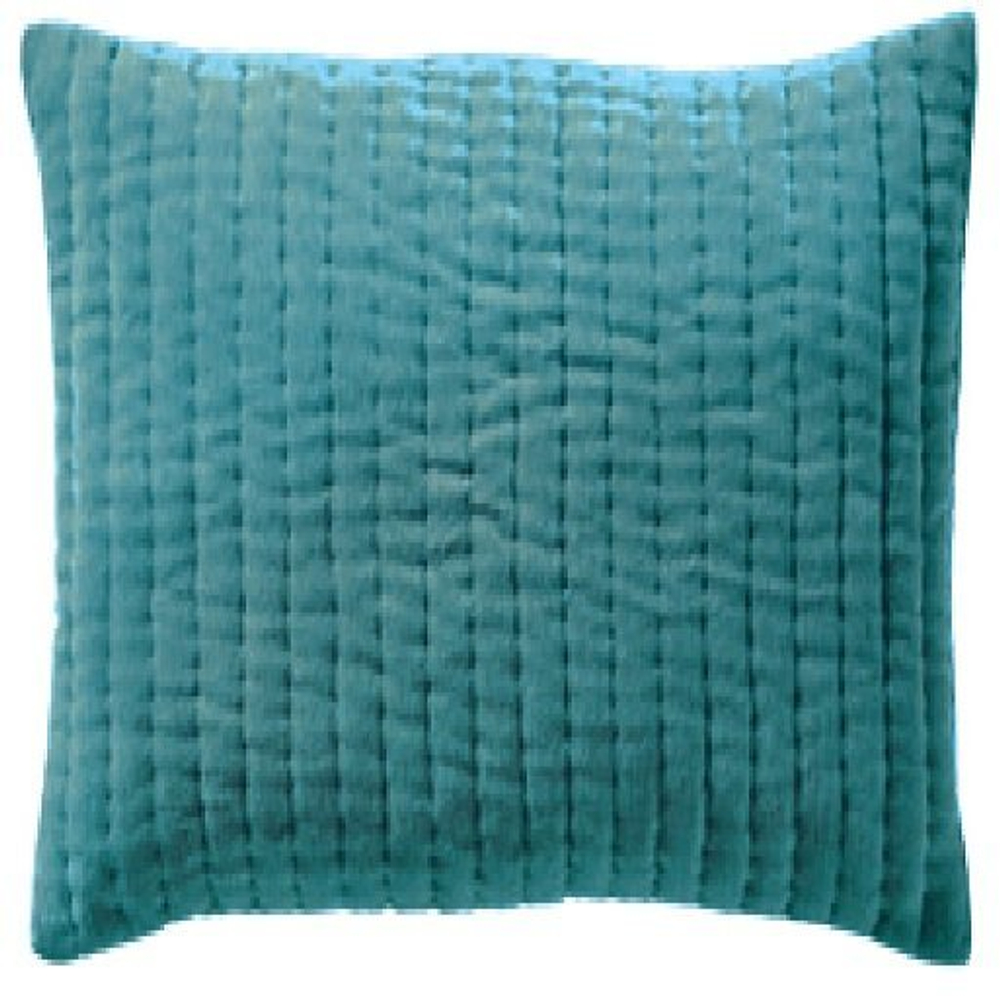 Подушка TIBET CELADON Подушка декоративная вельвет Blanc des Vosges 45x45 Бирюзовый
