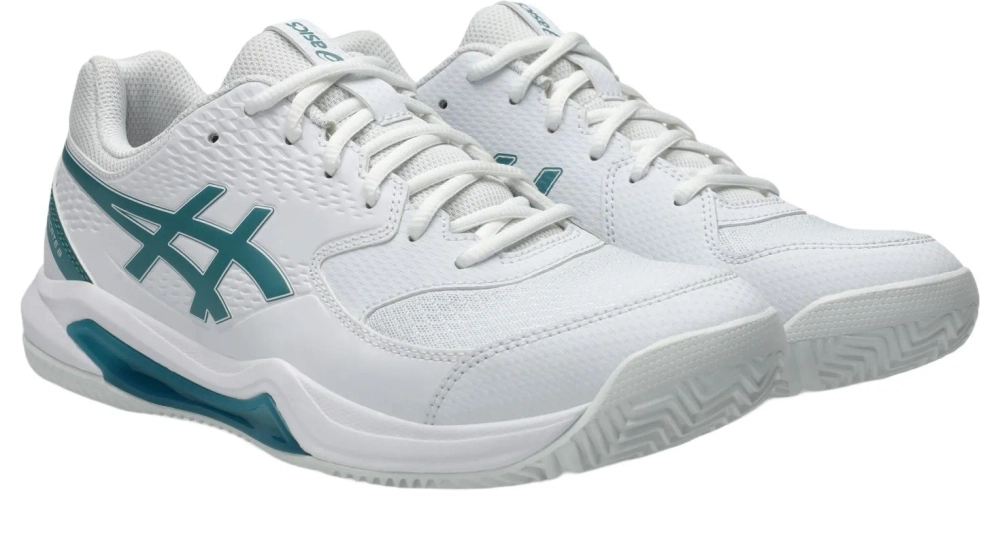 Мужские кросовки для Padel Asics Gel-Dedicate 8 Padel - white/misty pine