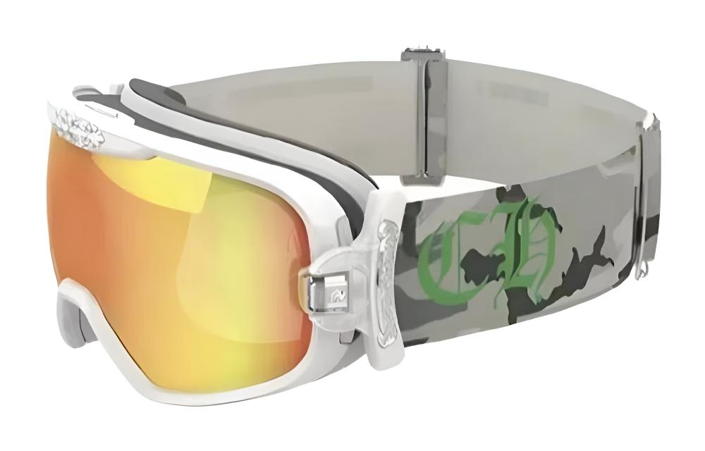 Chrome Hearts SILVER M0RNING FADE BLACK Windproof Unisex Ski Goggles