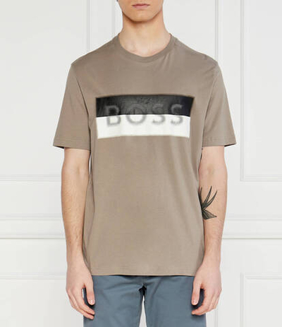 Футболка Tee BOSS GREEN - хаки(50512998)