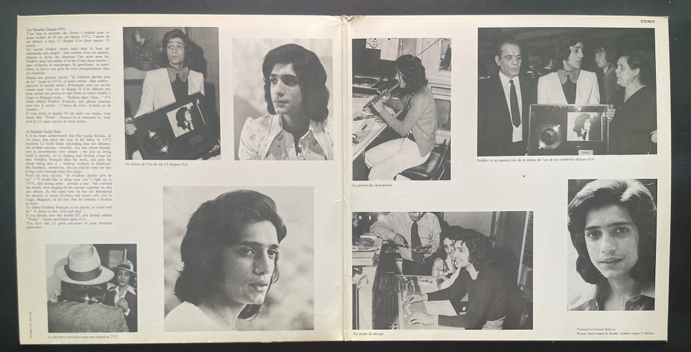 Frédéric François ‎– Le Double Disque D'or De Frédéric François 2LP (Франция 1976г.)