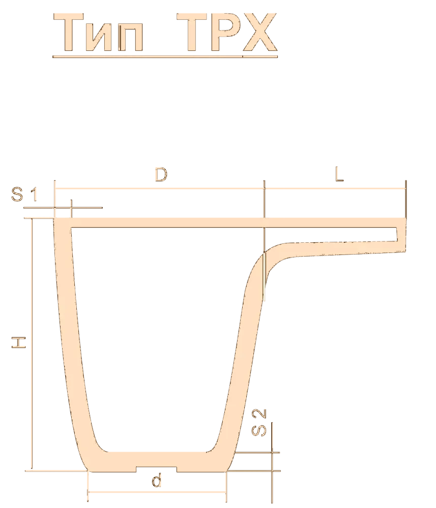 Тигель TPX 750 -2