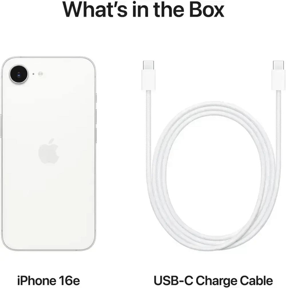 Apple iPhone 16e 512GB, White (Белый)