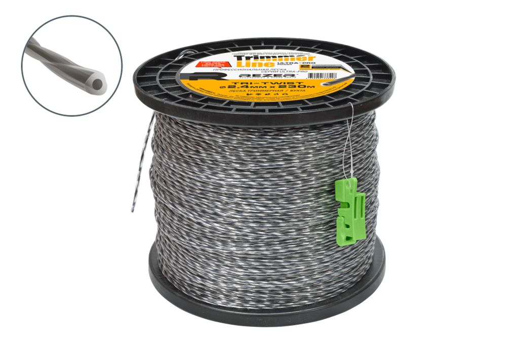 Леска Ultra-pro TRI-TWIST 2.4мм230м Rezer