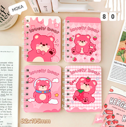 Блокнот для записей "Lovely Bear",  розовый