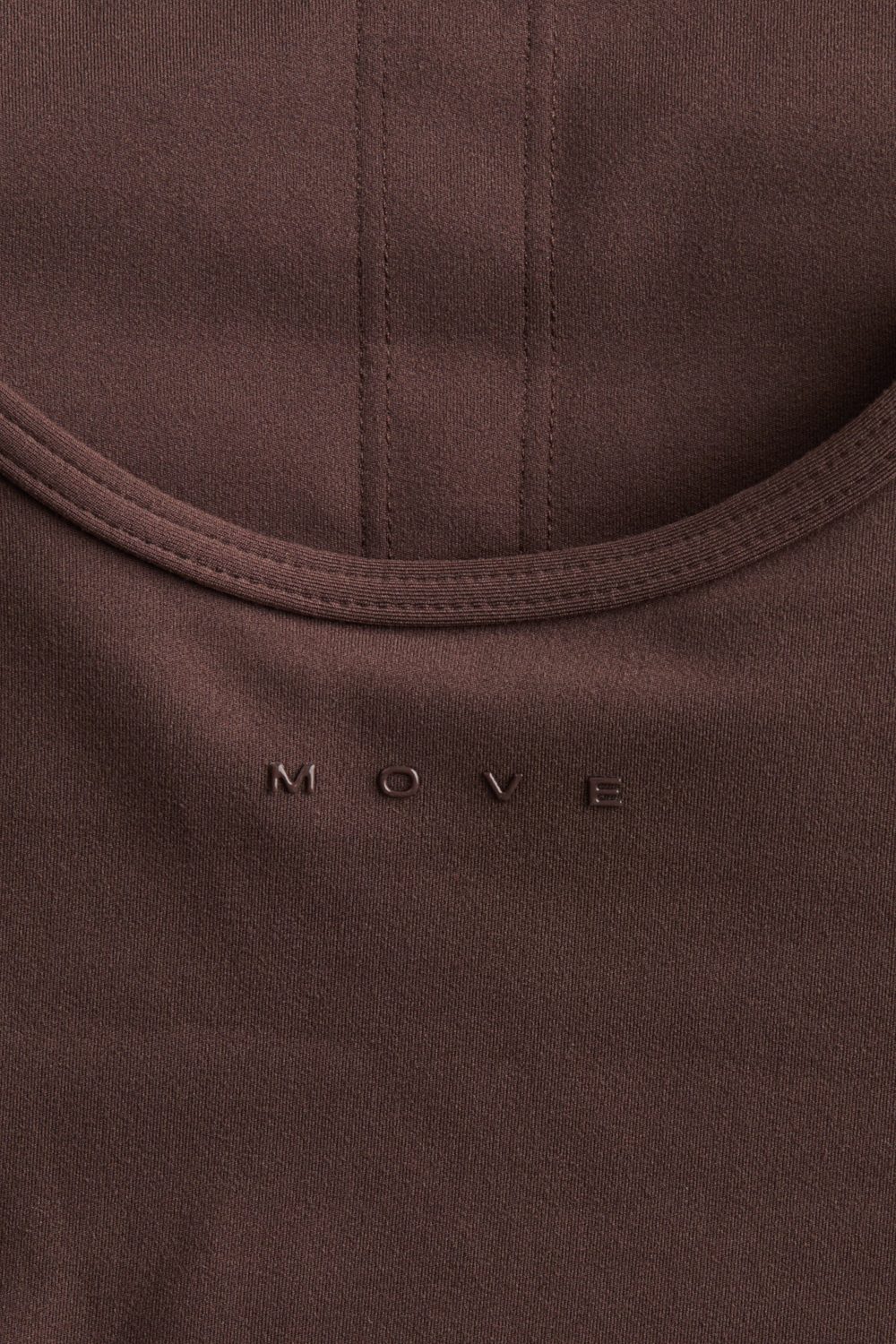 Спортивный топ на бретелях со встроенным бюстгальтером SoftMove™ — глубокий вырез, глубокий круглый вырез - H&M