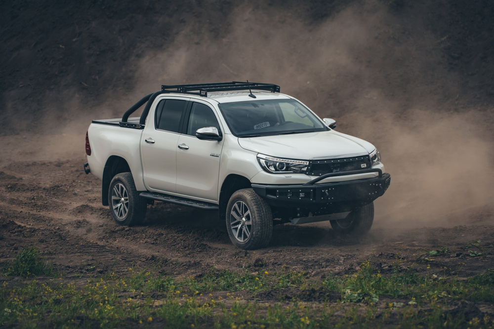 Бампер силовой передний BMS ALFA для Тойота Хайлюкс 2015-2020