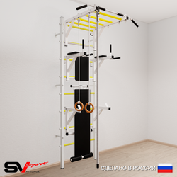 Шведская стенка Sv Sport усиленная 664 (Турник рукоход/Брусья/Стойка/Скамья/Канат/Кольца)