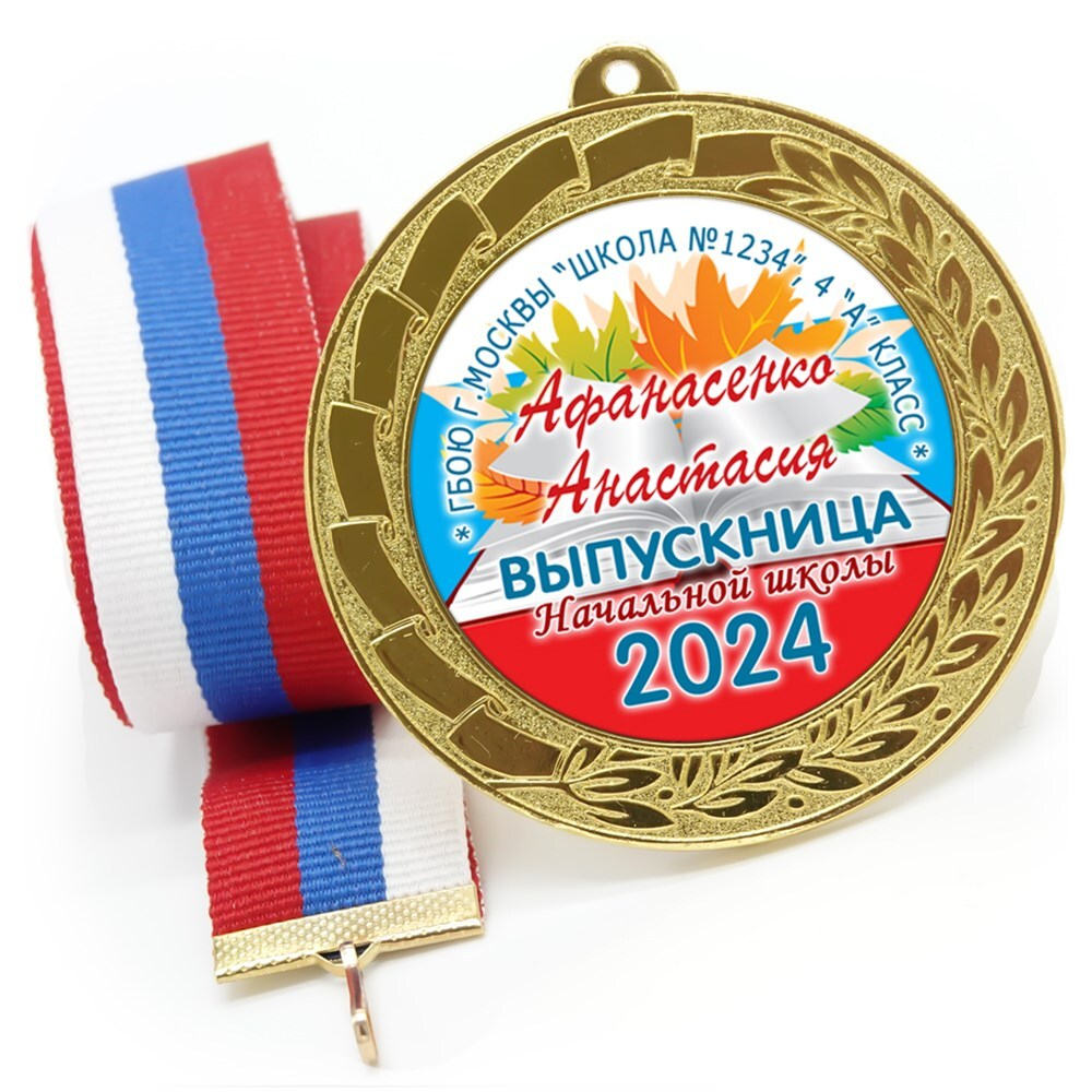 Медаль металлическая 70 мм стандарт. Арт. 7178