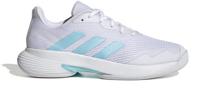 Женские Кроссовки теннисные Adidas CourtJam Control W Carpet - cloud white/bliss blue/cloud white