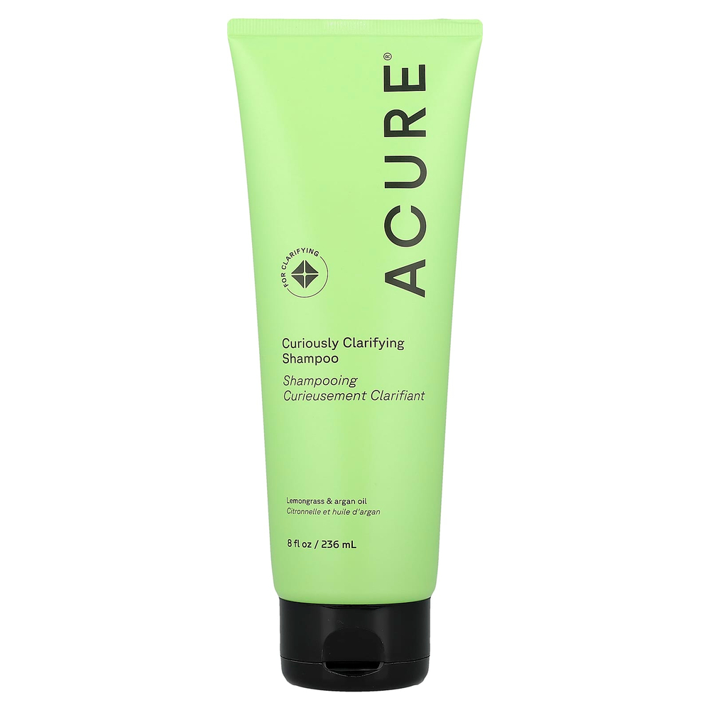 ACURE, Curiously Clarifying, очищающий шампунь, лемонграсс и аргана, 236,5 мл (8  жидк. унций.)