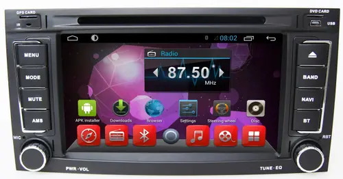 Магнитола для Volkswagen Touareg 2002-2010, Multivan 2003-2015 - Kuberg KR-7094-S10 Android 10, Быстрая, SIM-слот