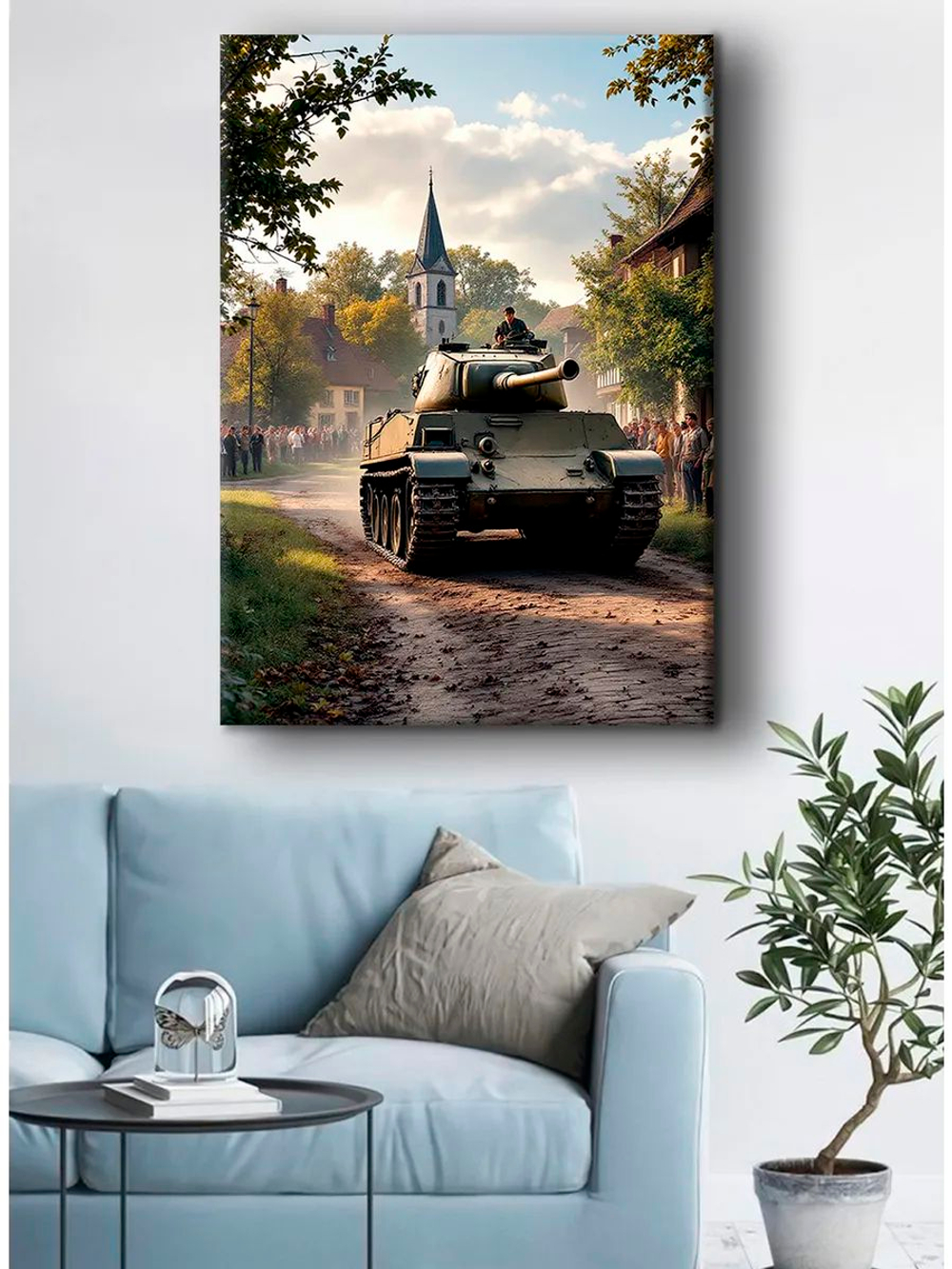 Картина "T-62", для интерьера 50х70см 1шт.