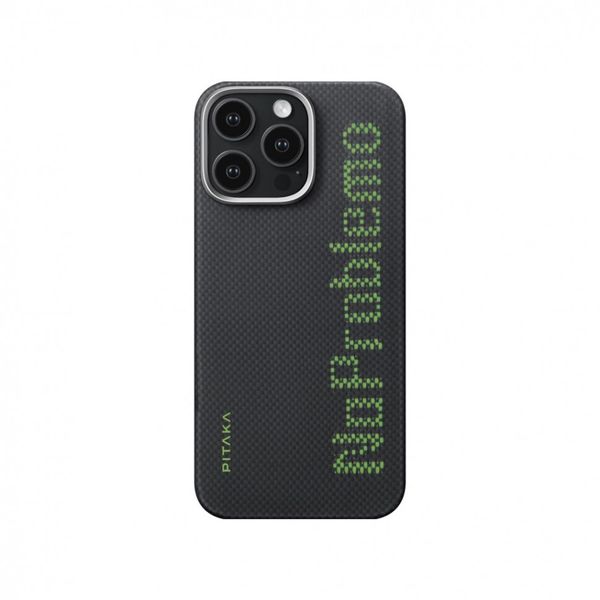 Чехол Pitaka Tactile Woven (Lumintex Edition) для iPhone 16 Pro, Без проблем | NoProblemo
