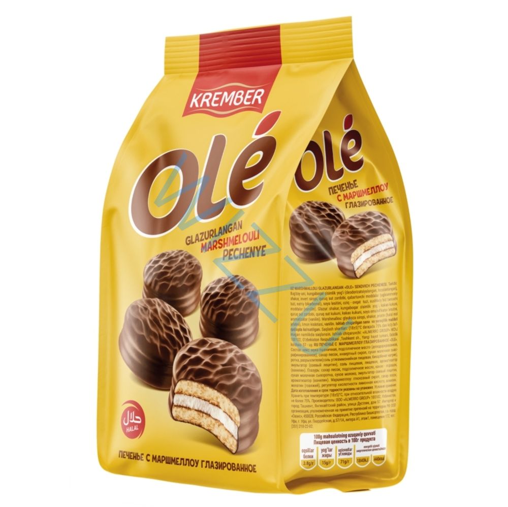 Печенье Крембер Ole глазир с маршмеллоу 182г