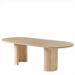 Обеденный стол Thiennes из травертина, 240х100 см