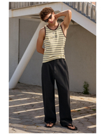 Мужские брюки super baggy fit с льном - BERSHKA