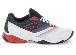 Мужские теннисные кроссовки Lotto Mirage 400 ALR - all white/all black/red poppy