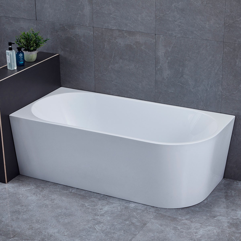 Ванна акриловая Vincea VBT-402-1600L, 1600*750*580, цвет белый, левая, щелевой перелив