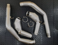 RedStar Exhaust Приемные трубы (Downpipes) спорт-кат GESI Gen2 127мм с термозащитой Mercedes G63 W463A