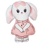 К ФИГУРА Зайка в платье розовом 71 см.