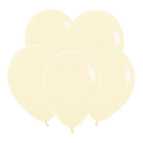 S 18" Матовый Пастель Нежно-желтый / Yellow / 5 шт.