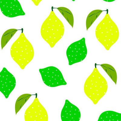 Tropical fruit lemon, lime, citrus