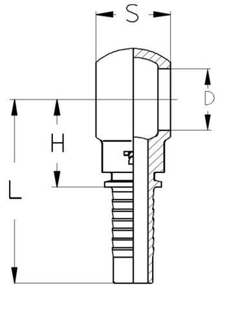Фитинг DN 06 BANJO 3/8