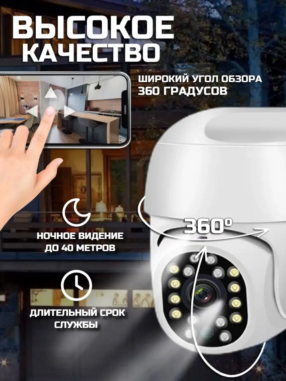 Видеокамера QST-JS816FP c Wi-Fi