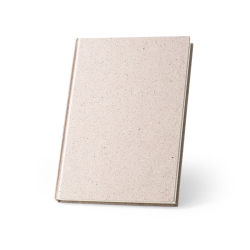 ORGANIC RIGID. Блокнот формата А5 с жесткой обложкой из органического слонового материала (95%)