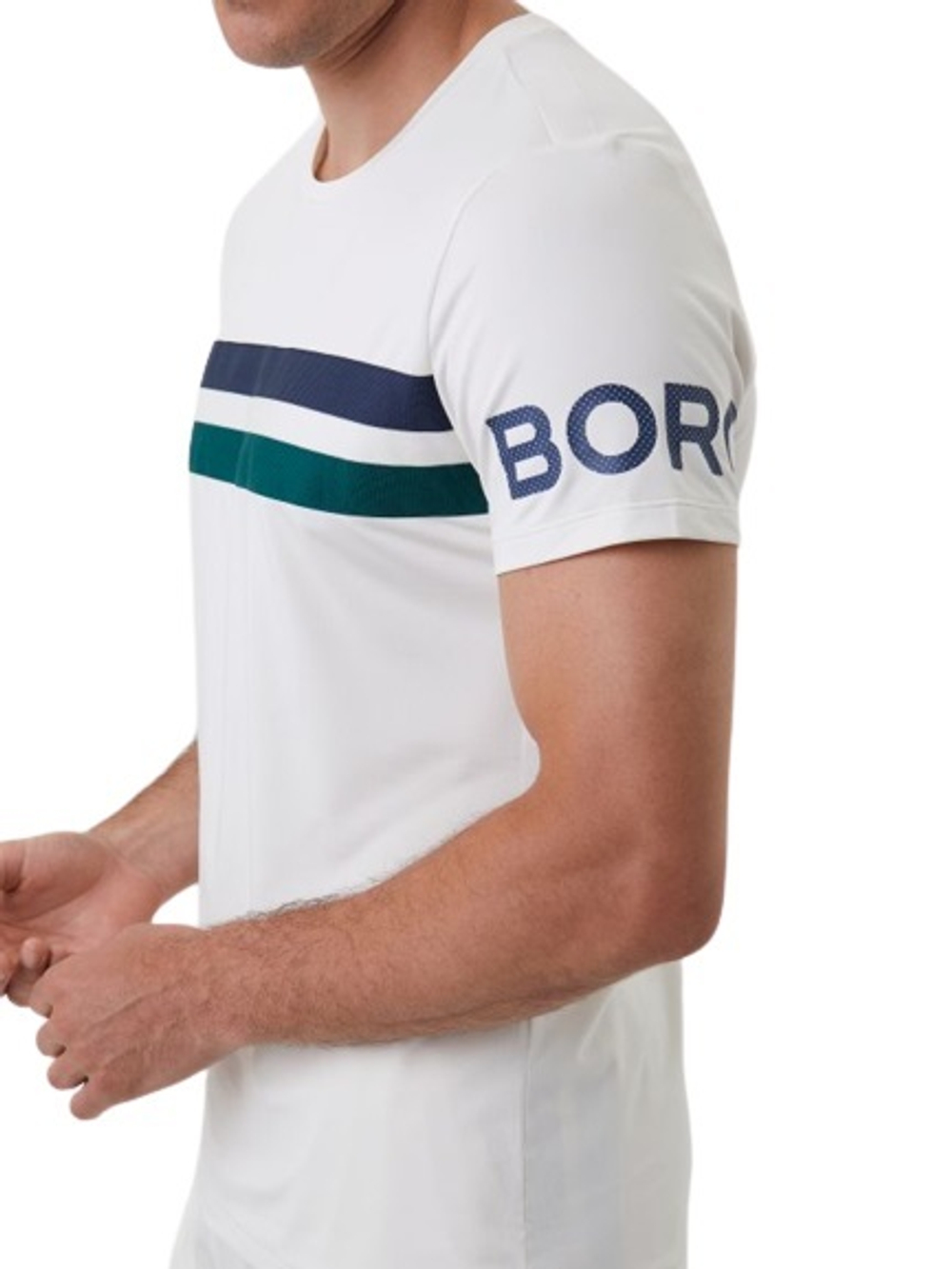 Футболка мужская теннисная Björn Borg T-shirt - egret