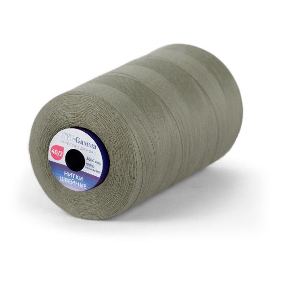 Нитки универсальные Gamma 40/2, 4570 м (5000 ярд) / 1 кат., 337 серый