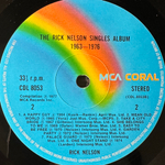 Rick Nelson ‎– Singles Album 1963 - 1976 (Англия 1977г.)