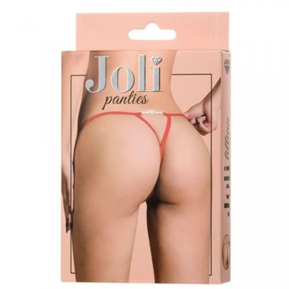 Трусики со стразами Joli Lillian, красный, OS