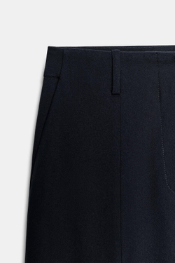 ZARA БРЮКИ BALLOON ZW COLLECTION, МОРСКОЙ СИНИЙ