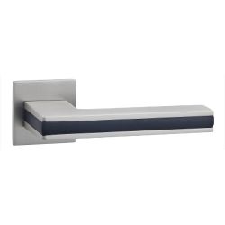 Ручка раздельная ABRISS R50.187 MSN/BL мат.никель/черный